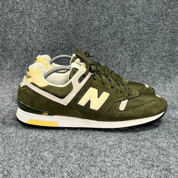 New Balance 578 Retro Athletic Shoes Men's Size 10.5 Green Suede Vintage Sneaker - Picture 1 of 16